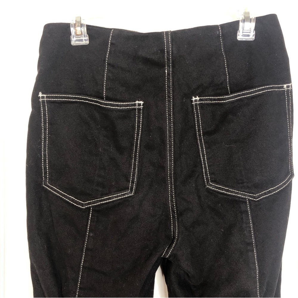 WeWoreWhat Bowery Pant Denim w Buckle Details in Black Danielle Bernstein sz 29 - Picture 6 of 14